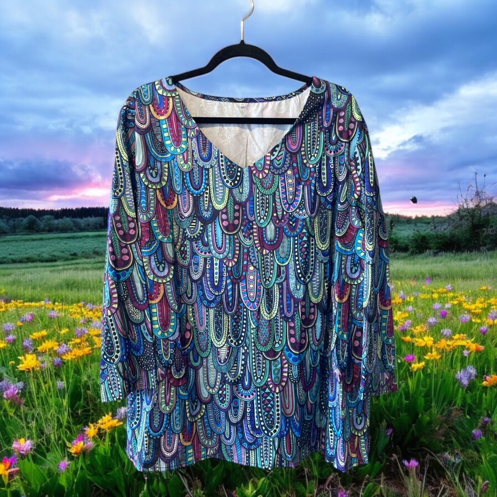 Colourful Patterned Top - Picture 7 of 13